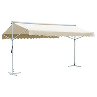 Tenda Parasole con Piedistallo 600x300 cm Crema cod mxl 55386