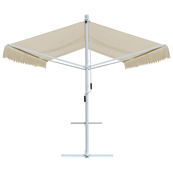 Tenda Parasole con Piedistallo 600x300 cm Crema cod mxl 55386