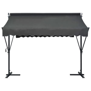 Tenda Parasole con Piedistallo 300x300 cm Antracite 145885