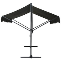 Tenda Parasole con Piedistallo 300x300 cm Antracite 145885