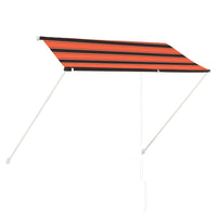 Tenda da Sole Retrattile 250x150 cm Arancione e Marrone 145896