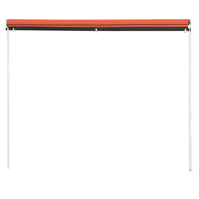 Tenda da Sole Retrattile 250x150 cm Arancione e Marrone 145896