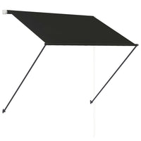 Tenda da Sole Retrattile con LED 150x150 cm Antracite 145915