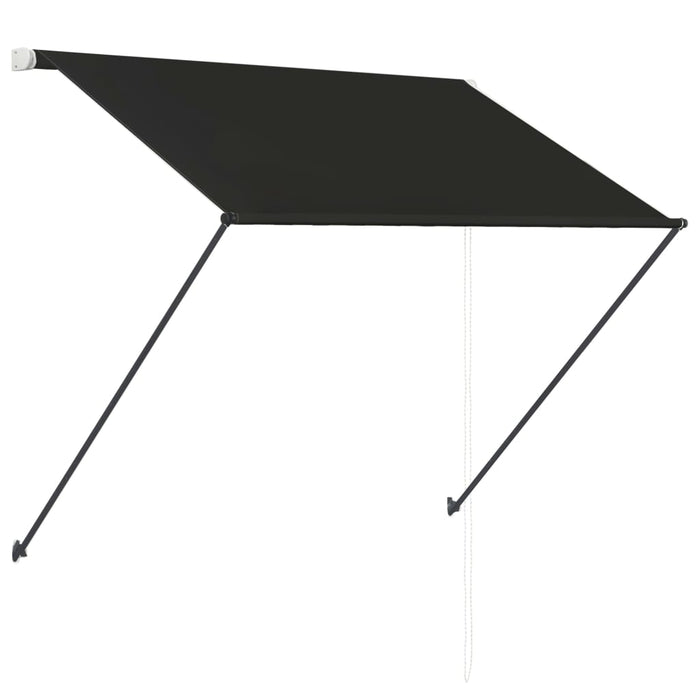 Tenda da Sole Retrattile con LED 150x150 cm Antracite 145915