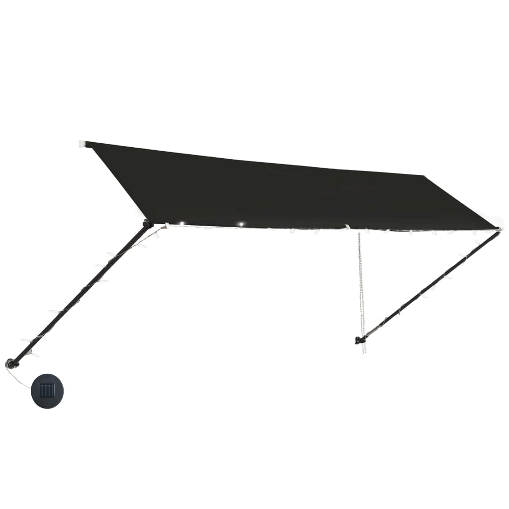 Tenda da Sole Retrattile con LED 400x150 cm Antracite cod mxl 12540