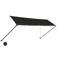 Tenda da Sole Retrattile con LED 400x150 cm Antracite 145920