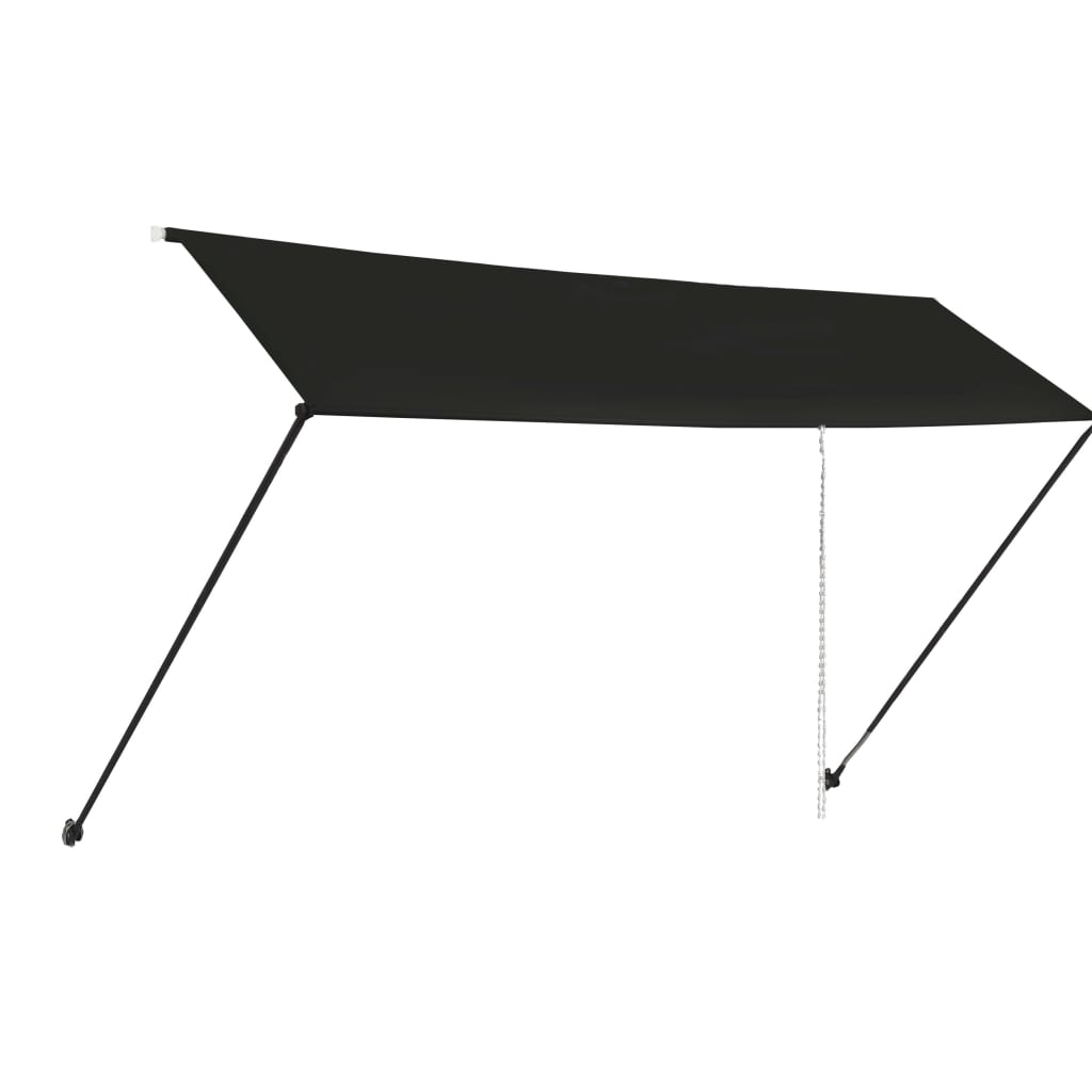 Tenda da Sole Retrattile con LED 400x150 cm Antracite 145920