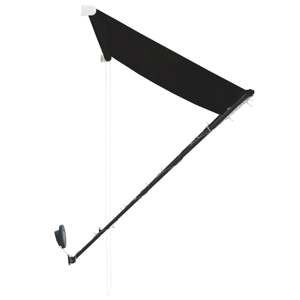 Tenda da Sole Retrattile con LED 400x150 cm Antracite cod mxl 12540