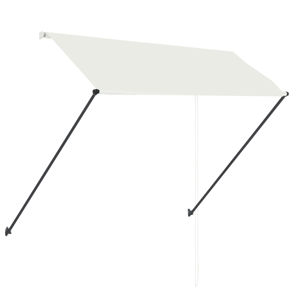 Tenda da Sole Retrattile con LED 250x150 cm Crema 145924