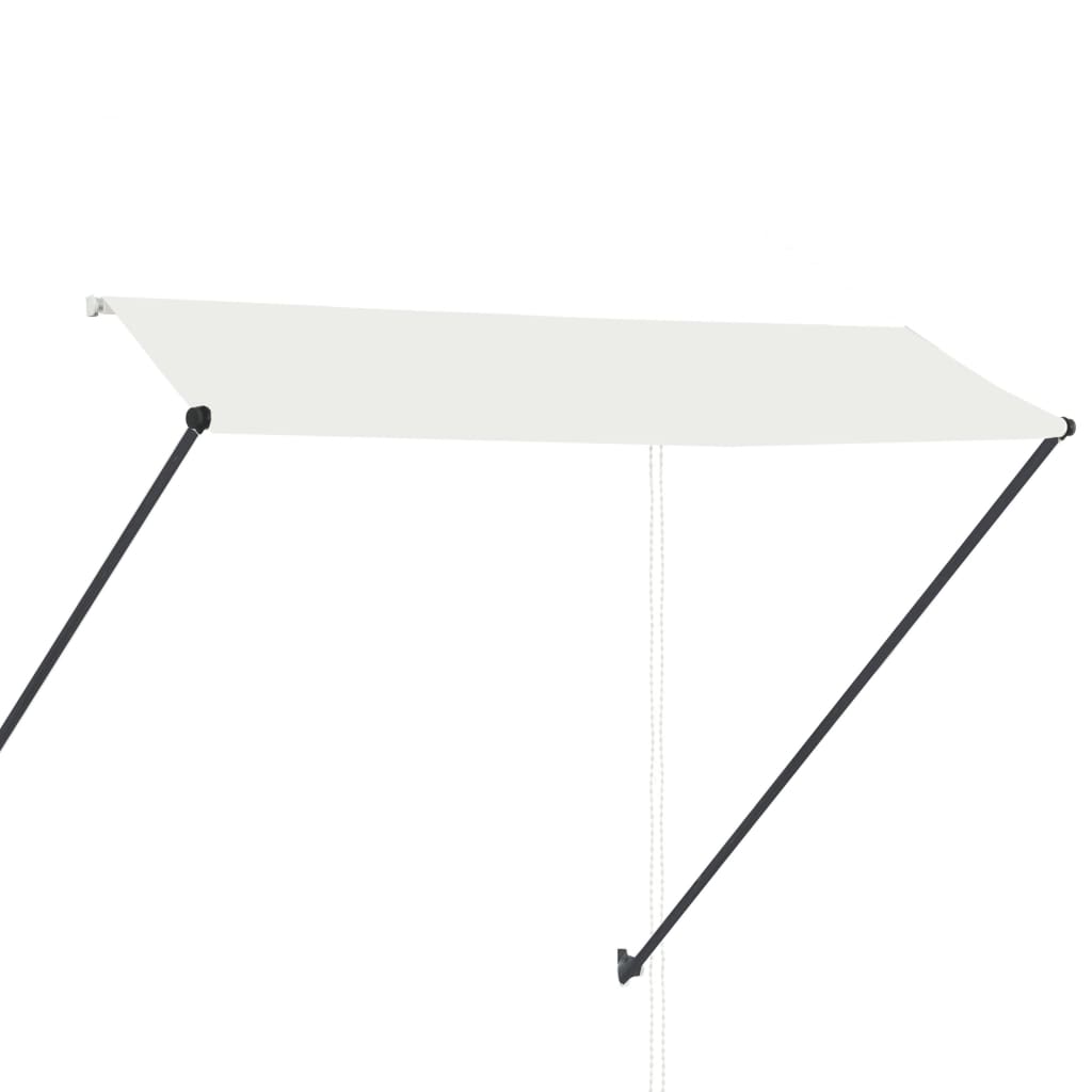 Tenda da Sole Retrattile con LED 300x150 cm Crema 145925