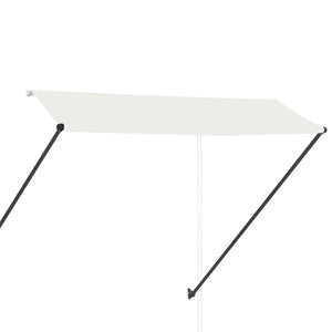 Tenda da Sole Retrattile con LED 300x150 cm Crema 145925