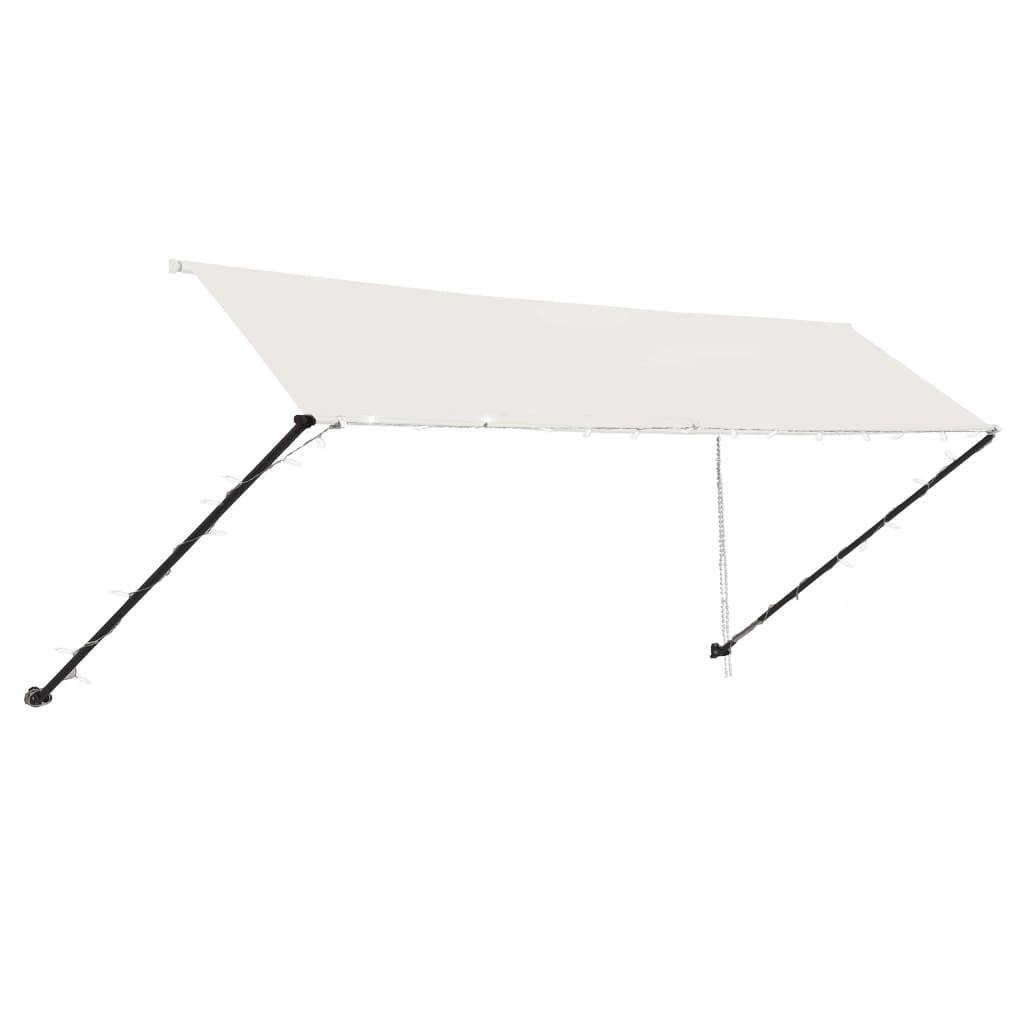 Tenda da Sole Retrattile con LED 400x150 cm Crema cod mxl 17124