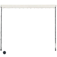 Tenda da Sole Retrattile con LED 400x150 cm Crema cod mxl 17124