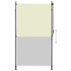 Tenda a Rullo per Esterni 120x270 cm Crema 145940