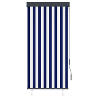 Tenda a Rullo per Esterni 80x250 cm Blu e Bianca cod mxl 43006