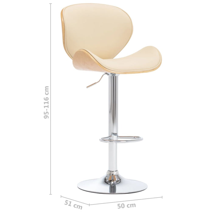 Sedia da Bar Crema in Similpelle cod mxl 66454