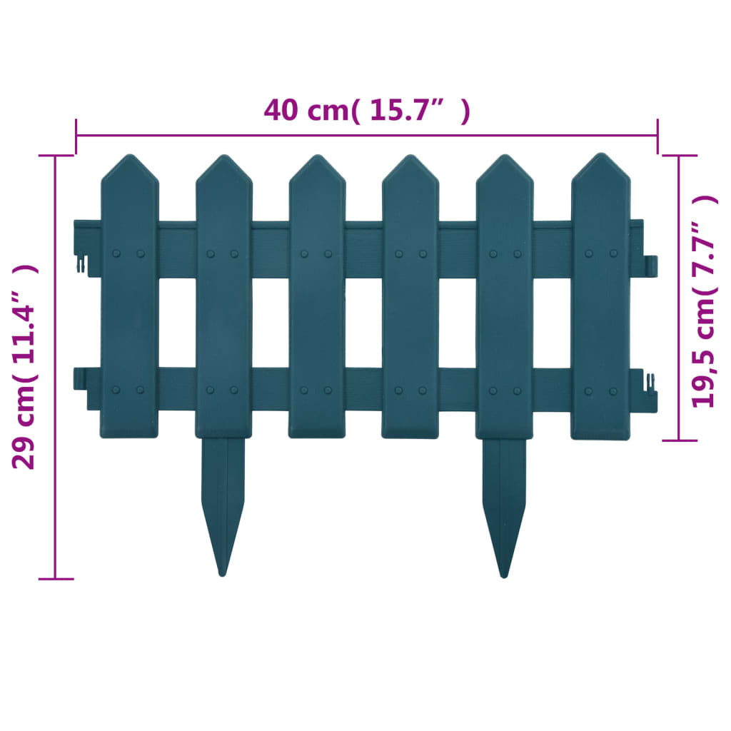 Bordi per Prato 25 pz Verdi 10 m in PP 48617