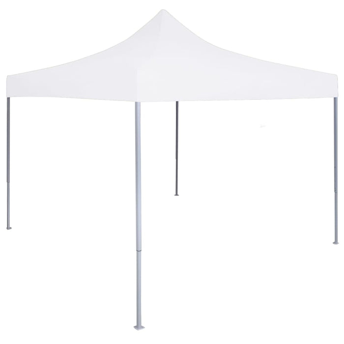 Gazebo Professionale Pieghevole 3x3m Acciaio Bianco 48860