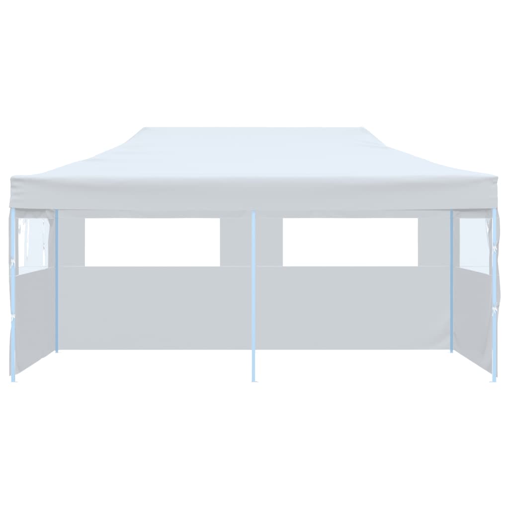 Tenda Pieghevole Pop-Up con Pareti Laterali 3x6m Acciaio Bianco cod mxl 66345