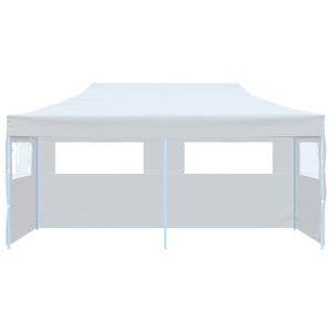 Tenda Pieghevole Pop-Up con Pareti Laterali 3x6m Acciaio Bianco cod mxl 66345