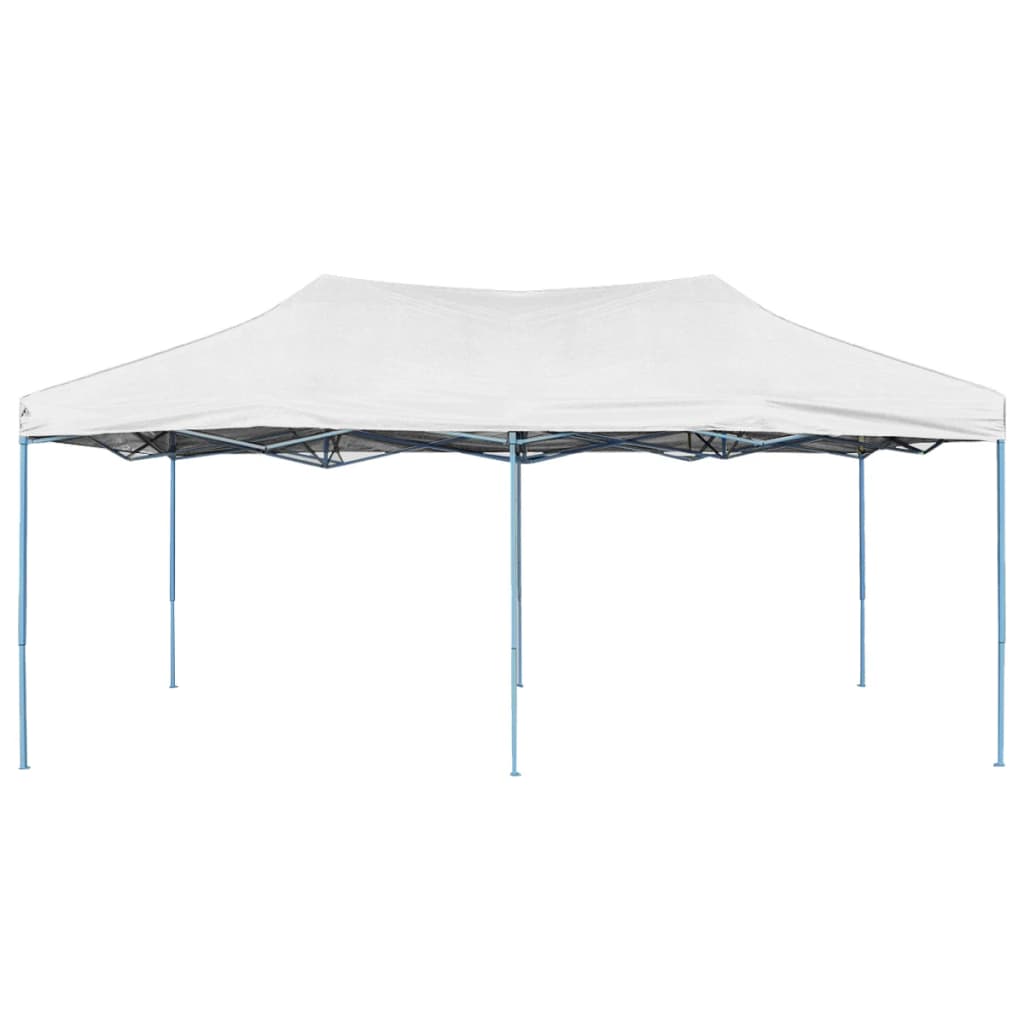 Gazebo Professionale Pieghevole 3x6 m Acciaio Bianco 48864