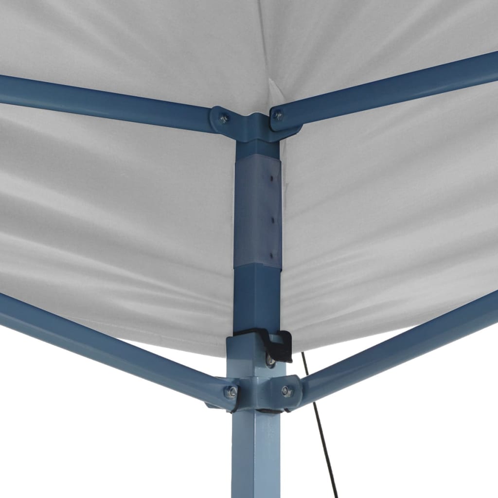 Gazebo Professionale Pieghevole 3x6 m Acciaio Bianco 48864