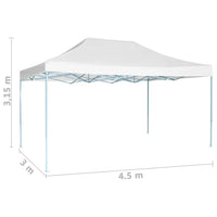 Tenda per Feste Pieghevole 3x4,5 m Bianca cod mxl 66112