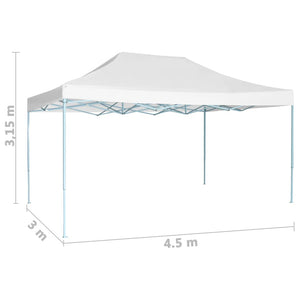 Tenda per Feste Pieghevole 3x4,5 m Bianca cod mxl 66112