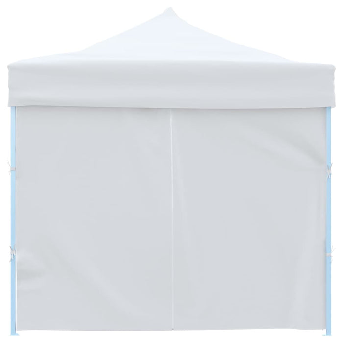 Tenda Pieghevole Pop-Up con 8 Pareti Laterali 3x9 m Bianca 48874