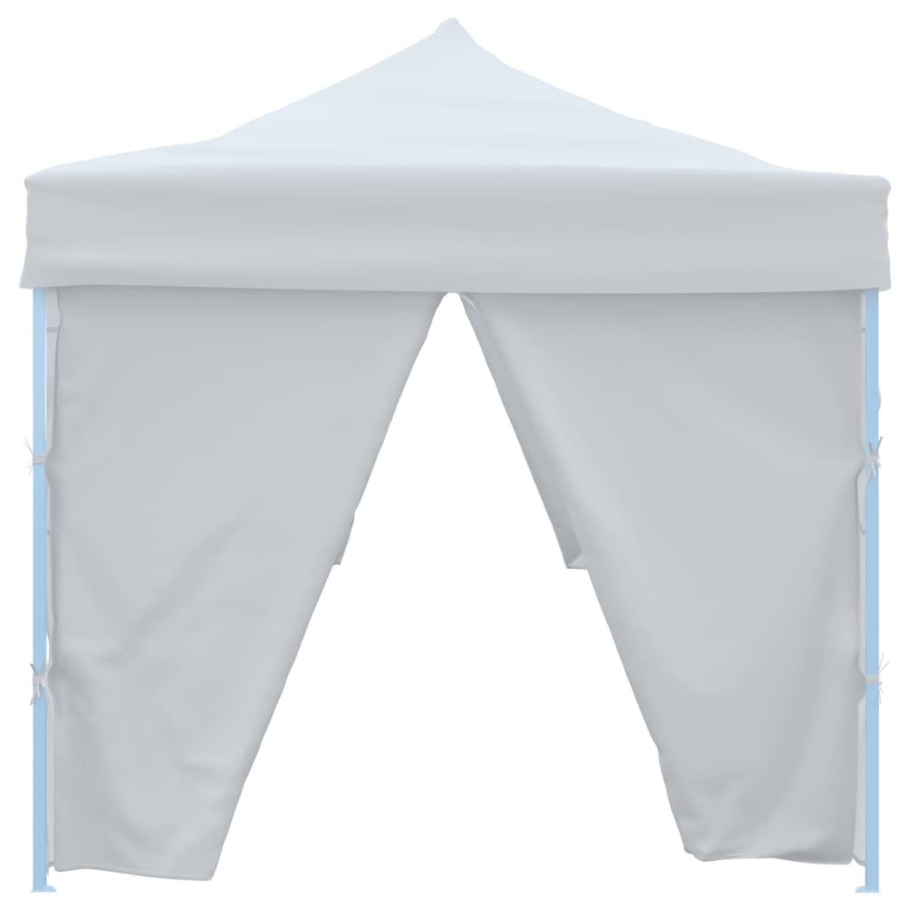 Tenda Pieghevole Pop-Up con 8 Pareti Laterali 3x9 m Bianca 48874