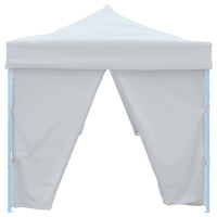 Tenda Pieghevole Pop-Up con 8 Pareti Laterali 3x9 m Bianca 48874