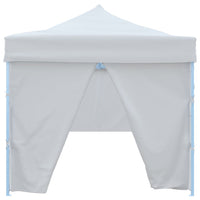 Tenda Pieghevole Pop-Up con 8 Pareti Laterali 3x9 m Bianca 48874