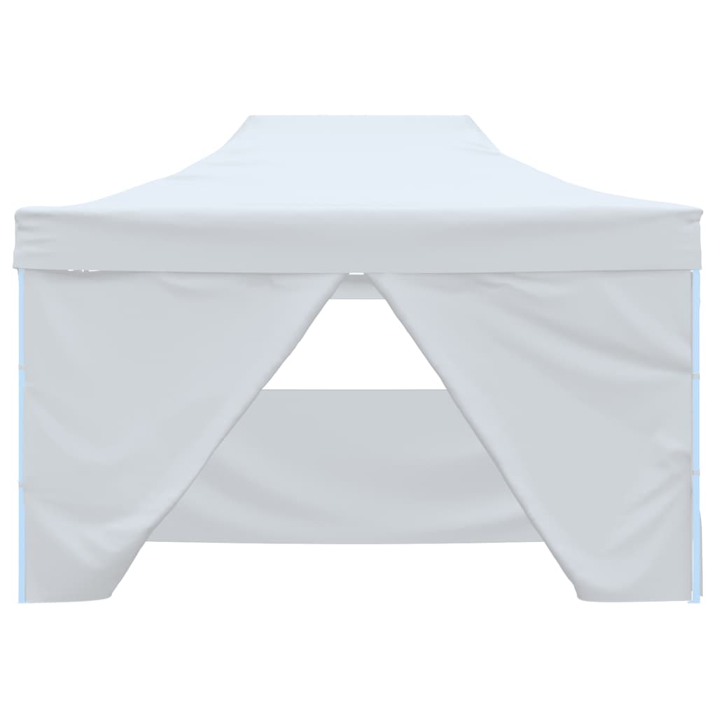 Gazebo Professionale Pieghevole 4 Pareti 3x4m Acciaio Bianco cod mxl 66124