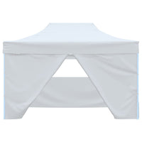 Gazebo Professionale Pieghevole 4 Pareti 3x4m Acciaio Bianco cod mxl 66124