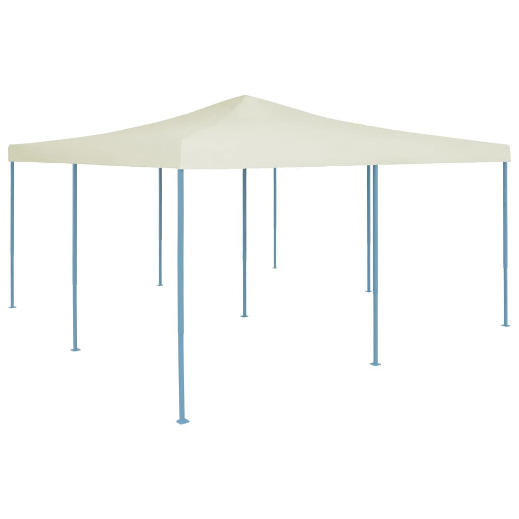 Gazebo Pieghevole 5x5 m Crema 48904