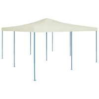 Gazebo Pieghevole 5x5 m Crema 48904