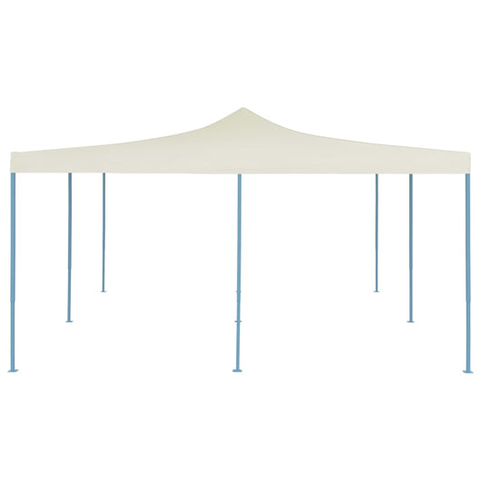 Gazebo Pieghevole 5x5 m Crema 48904