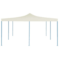 Gazebo Pieghevole 5x5 m Crema 48904