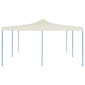 Gazebo Pieghevole 5x5 m Crema 48904