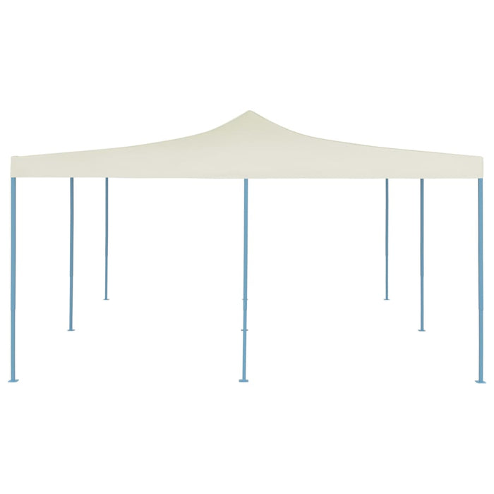 Gazebo Pieghevole 5x5 m Crema 48904