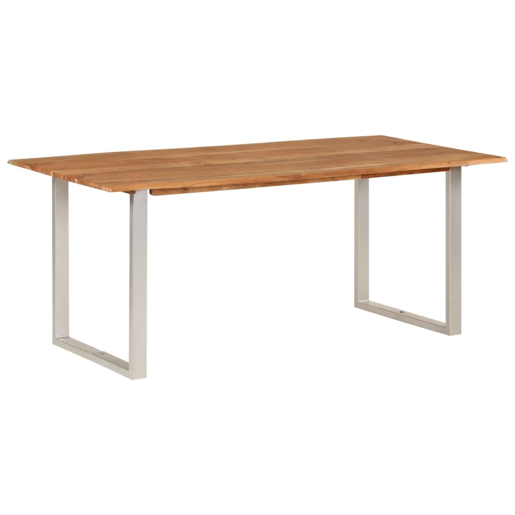 Tavolo da Pranzo 180x90x76 cm in Legno Massello di Acacia 286476