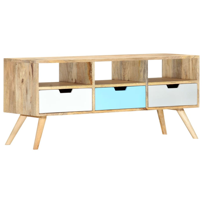 Mobile Porta TV 110x35x48 cm Legno Massello di Mango cod mxl 27768