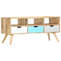 Mobile Porta TV 110x35x48 cm Legno Massello di Mango cod mxl 27768