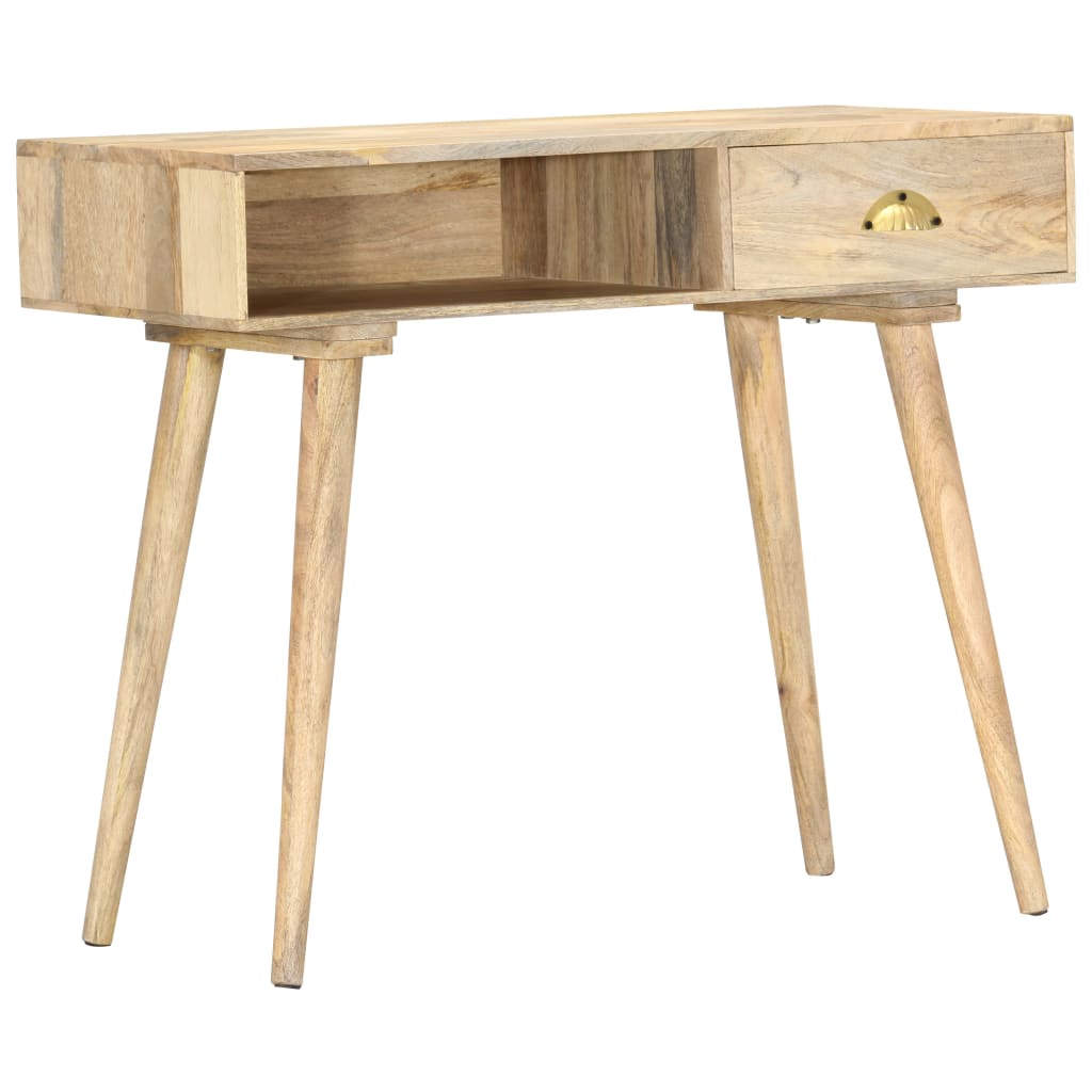 Tavolo Consolle 90x45x75 cm in Legno Massello di Mango