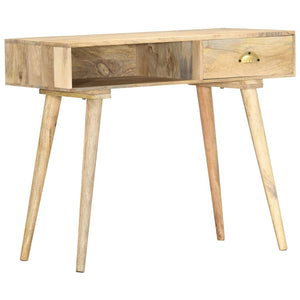 Tavolo Consolle 90x45x75 cm in Legno Massello di Mango