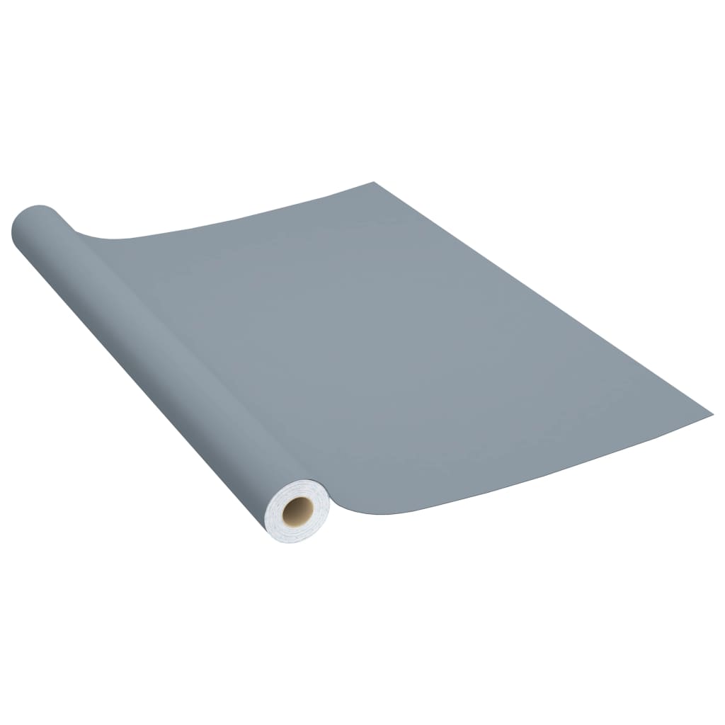 Pellicola Autoadesiva per Mobili Grigia 500x90 cm in PVC cod mxl 54306