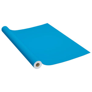 Pellicola Autoadesiva per Mobili Azzurra 500x90 cm in PVC cod mxl 49129