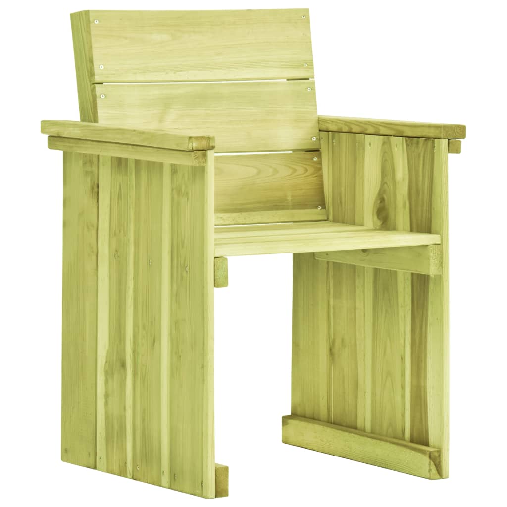 Sedia da Giardino in Legno di Pino Impregnato cod mxl 47418