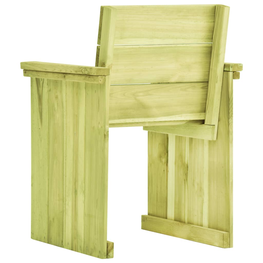 Sedia da Giardino in Legno di Pino Impregnato cod mxl 47418