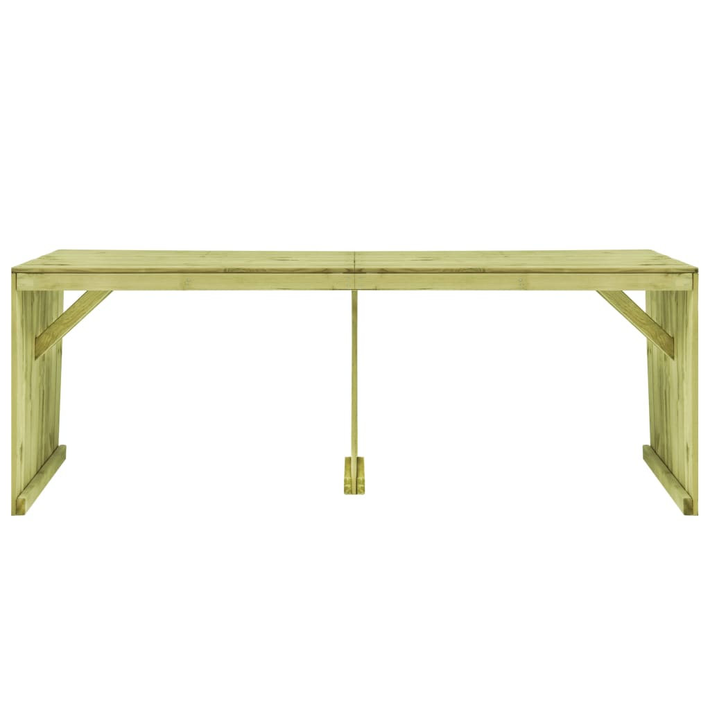 Tavolo da Giardino 220x101,5x80 cm in Legno di Pino Impregnato 49035